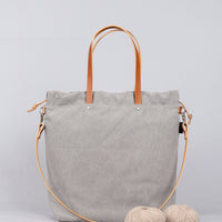 Minuk | Knitted bag - Light grey