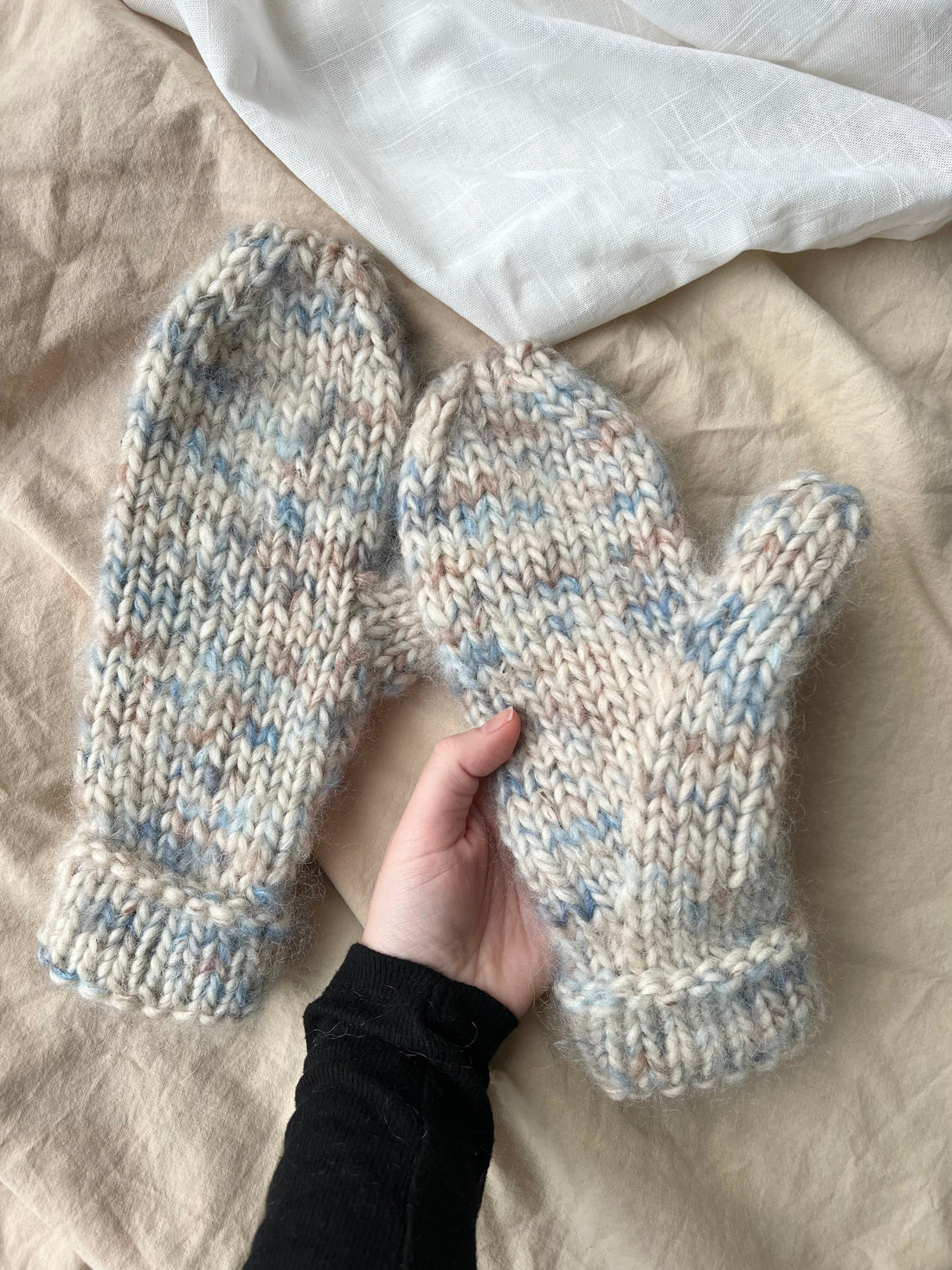 Strikkeopskrift | Chunky Winter Mittens