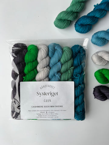 Sysleriget Cashmere Sock | Ocean Mini Skeins