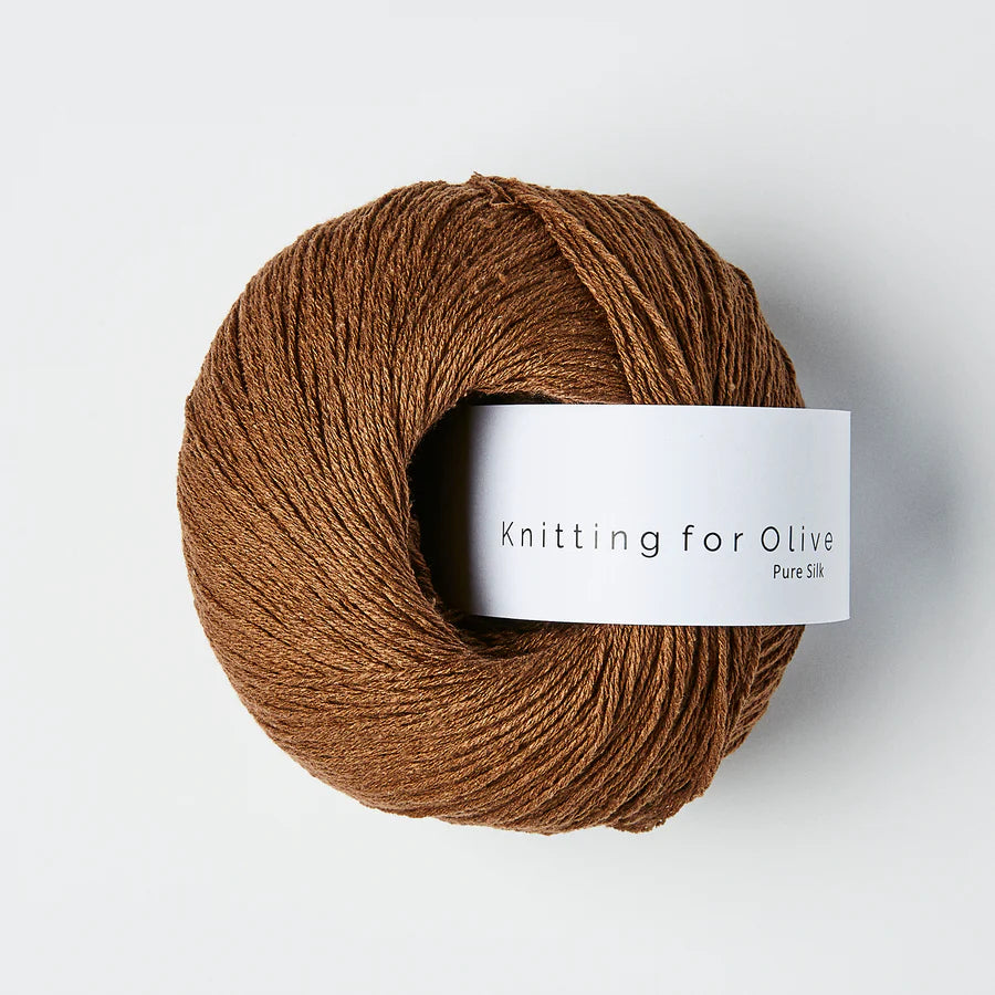Knitting for Olive | Pure Silk Mørk Cognac