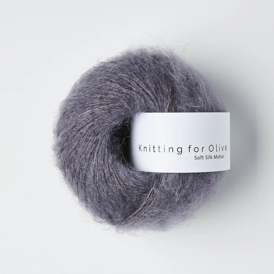 Knitting for Olive | Soft Silk Mohair Støvet Viol