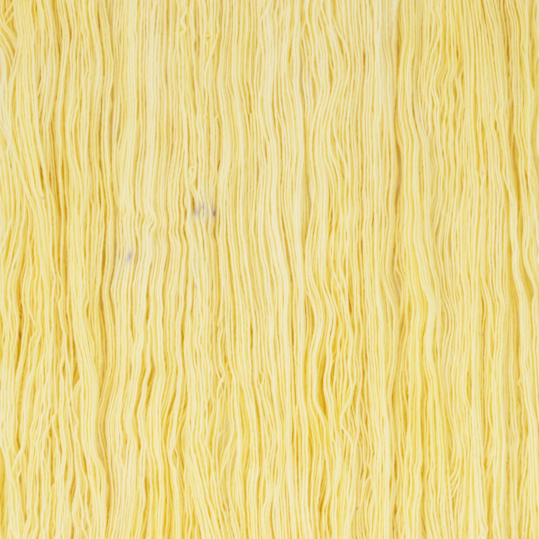 Sysleriget hand dyed yarn in single ply merino wool in the color Limoncello.