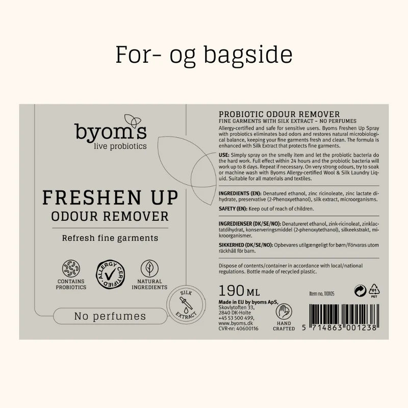 Byoms | Freshen Up Odour Remover, No Perfumes