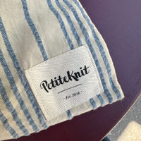 PetiteKnit | Knitter's String Bag | Striped Seersucker