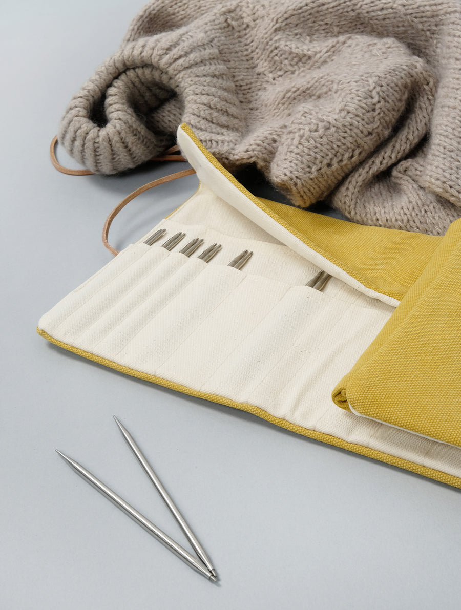 Minuk | Knitting needle case - Yellow