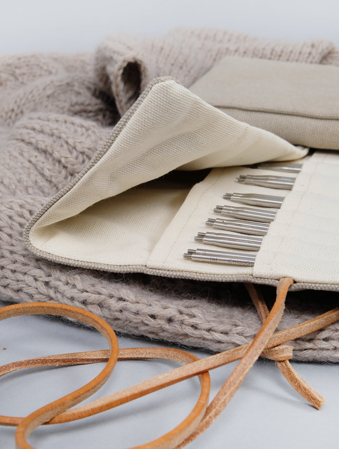 Minuk | Knitting needle case - Sand